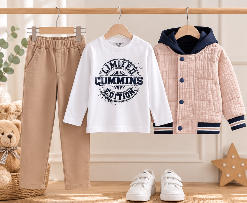 Luxury Boys Quilted Jacket Set | Boutique 3 Piece Outfit