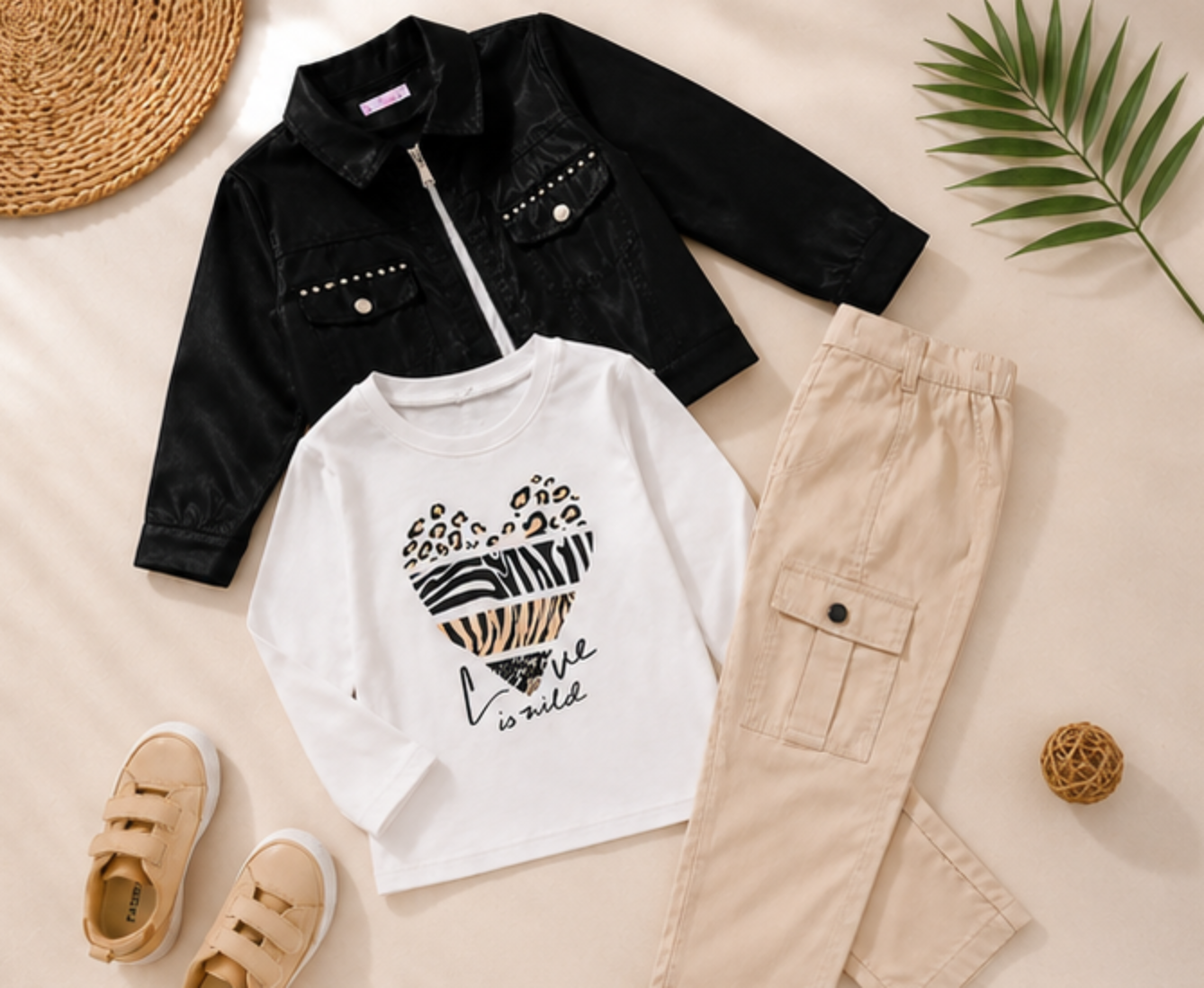 Luxury Girls Waterproof Jacket Set | Boutique Street Style Collection