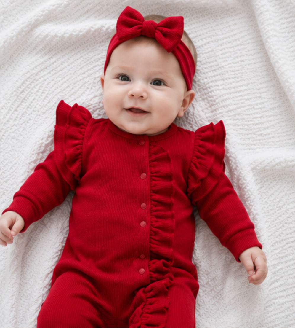 Baby Girl Ruffle Romper Set