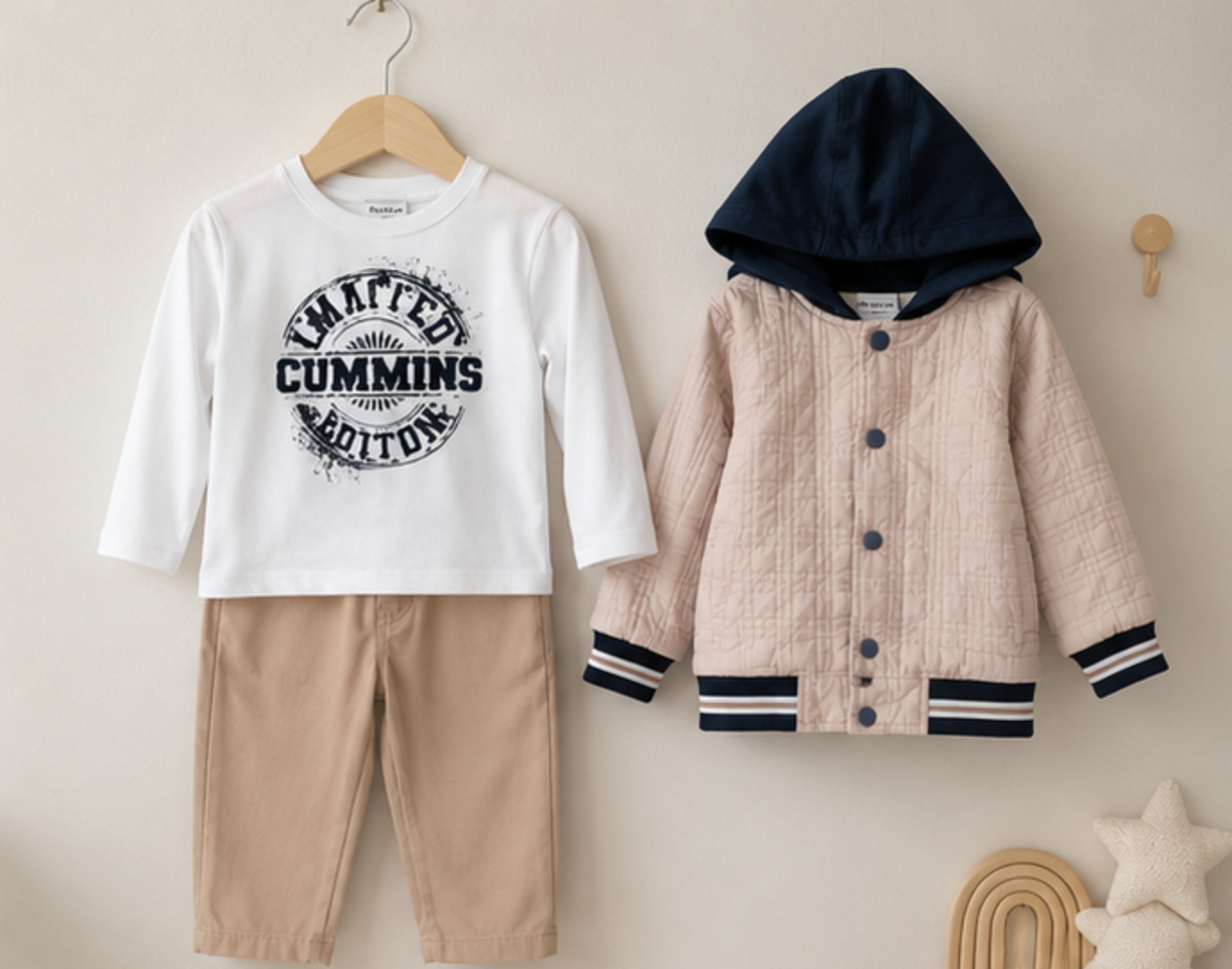 Luxury Boys Quilted Jacket Set | Boutique 3 Piece Outfit