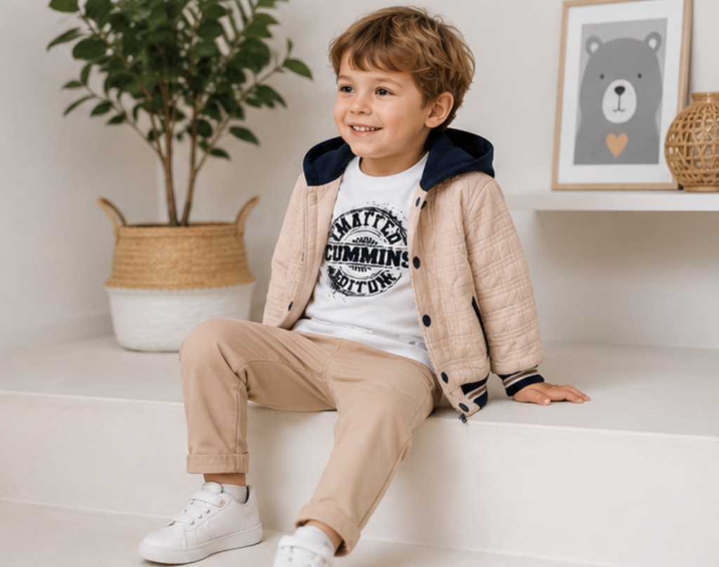 Luxury Boys Quilted Jacket Set | Boutique 3 Piece Outfit