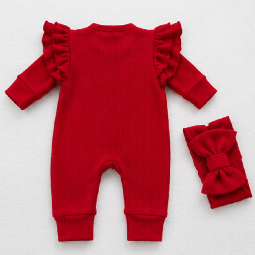 Baby Girl Ruffle Romper Set