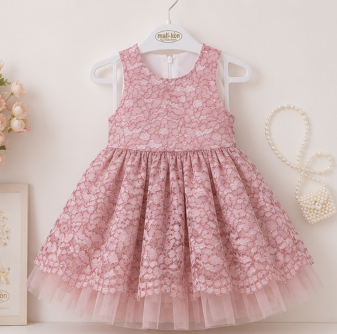 Girls Lace Party Dress with Matching Jacket